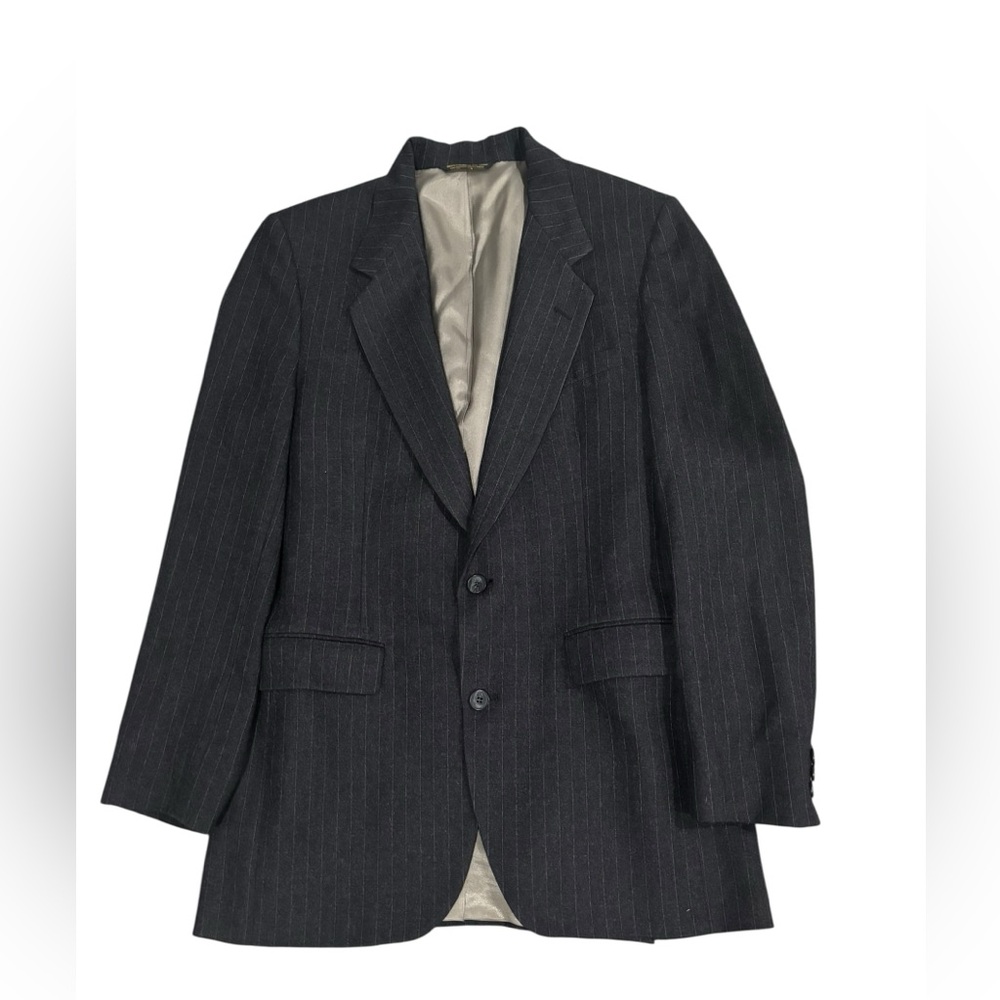Nino Cerruti Classic Dk Gray Pinstripe Men's Blazer Slim Fit -size 40L